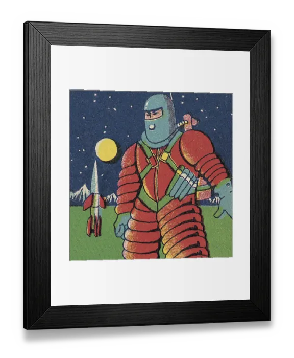 Framed Print : Spaceman in Outer Space