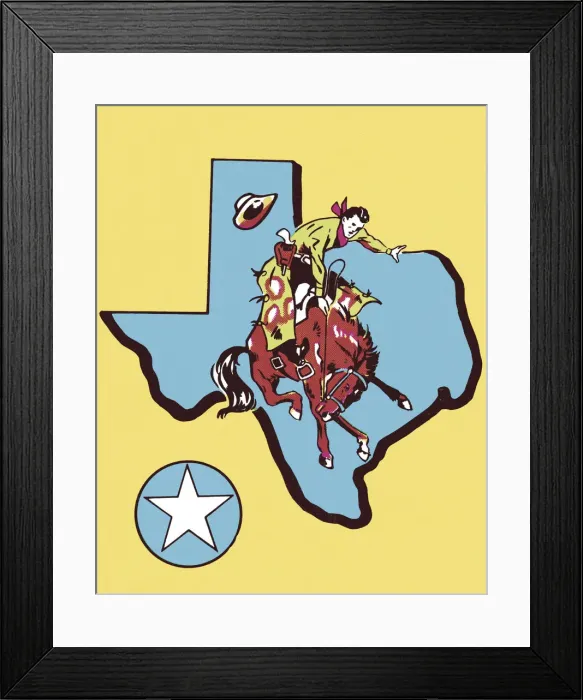 Framed Print : Texas Rodeo