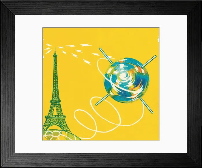 Framed Print : Paris satellite Framed Print : Paris satellite