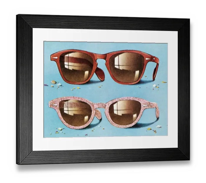 Framed Print : Two sunglasses Framed Print : Two sunglasses