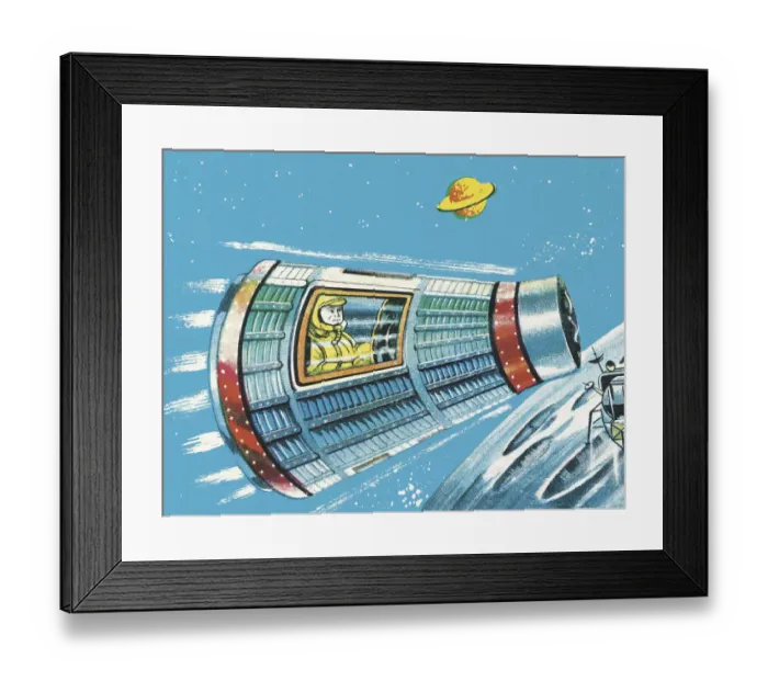 Framed Print : Outer Space Capsule Framed Print : Outer Space Capsule