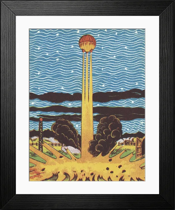 Framed Print : Launch of a Spacecraft
