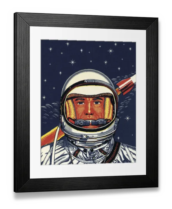 Framed Print : Portrait of an Astronaut Framed Print : Portrait of an Astronaut