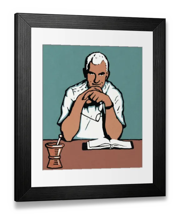 Framed Print : Pharmacist Framed Print : Pharmacist