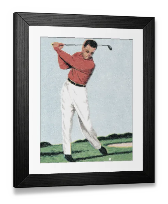 Framed Print : Man Golfing Framed Print : Man Golfing