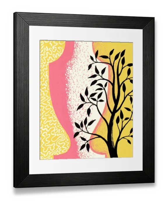 Framed Print : Vase and Tree Framed Print : Vase and Tree