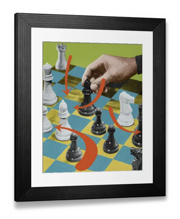 Framed Print : Chess Moves Framed Print : Chess Moves