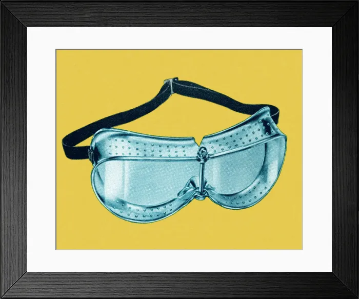 Framed Print : Safety Goggles Framed Print : Safety Goggles