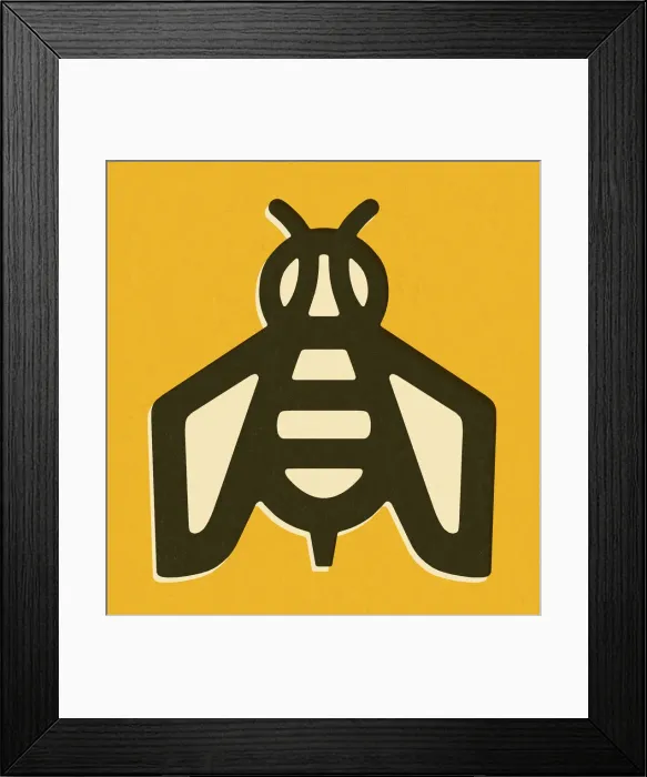 Framed Print : Stylized Bee Framed Print : Stylized Bee