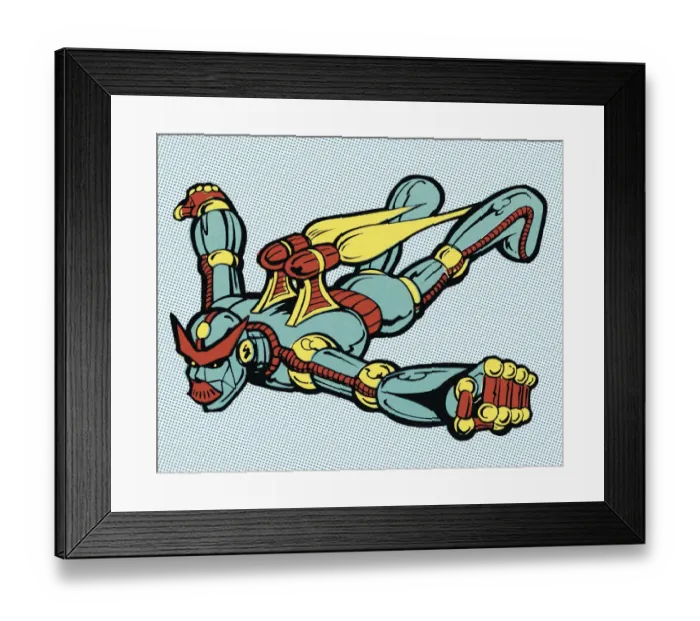 Framed Print : Flying Alien Robot Framed Print : Flying Alien Robot