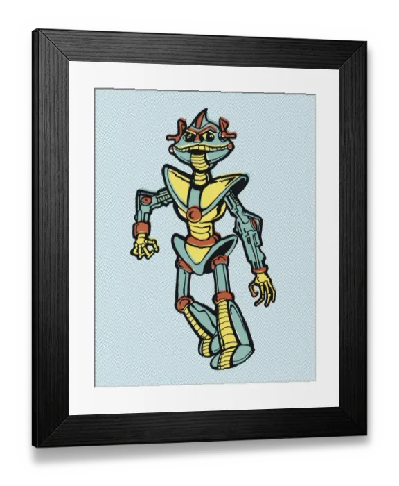 Framed Print : Alien Robot Framed Print : Alien Robot