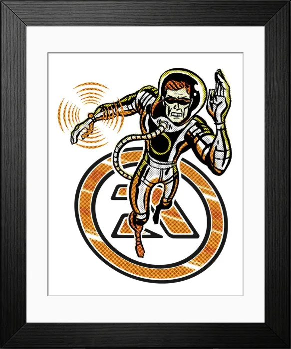 Framed Print : Space Man on Seal Framed Print : Space Man on Seal