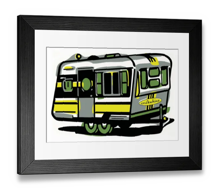 Framed Print : CSA Archive Camper Framed Print : CSA Archive Camper