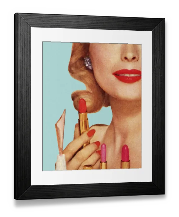 Framed Print : Woman With Lipsticks Framed Print : Woman With Lipsticks