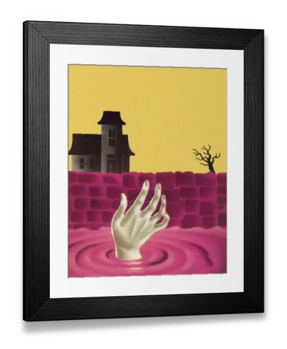 Framed Print : Hand Coming Out of Water Framed Print : Hand Coming Out of Water