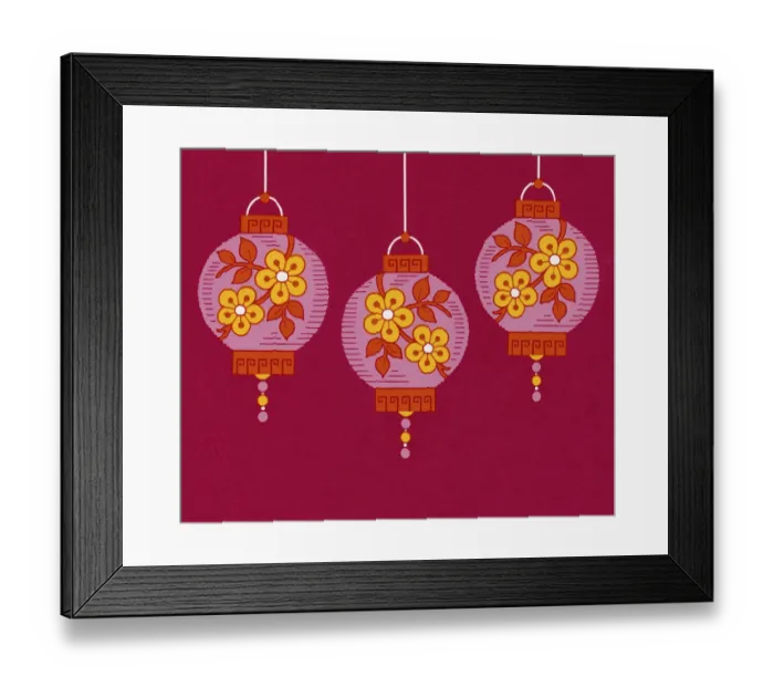 Framed Print : Three Lanterns Framed Print : Three Lanterns