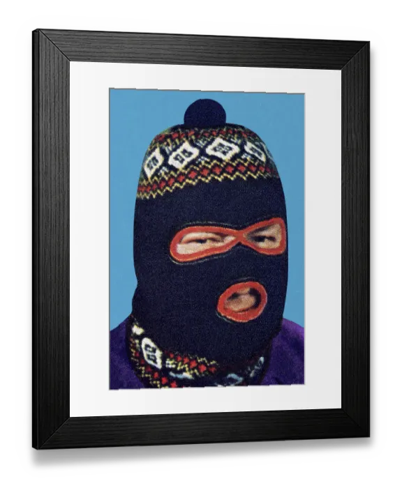 Framed Print : Man Wearing Face Mask Framed Print : Man Wearing Face Mask