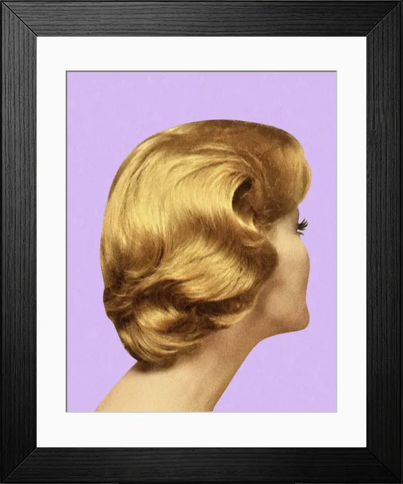 Framed Print : Back View of Womans Hairstyle Framed Print : Back View of Womans Hairstyle