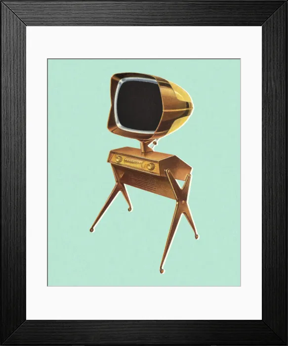 Framed Print : Vintage Television Framed Print : Vintage Television