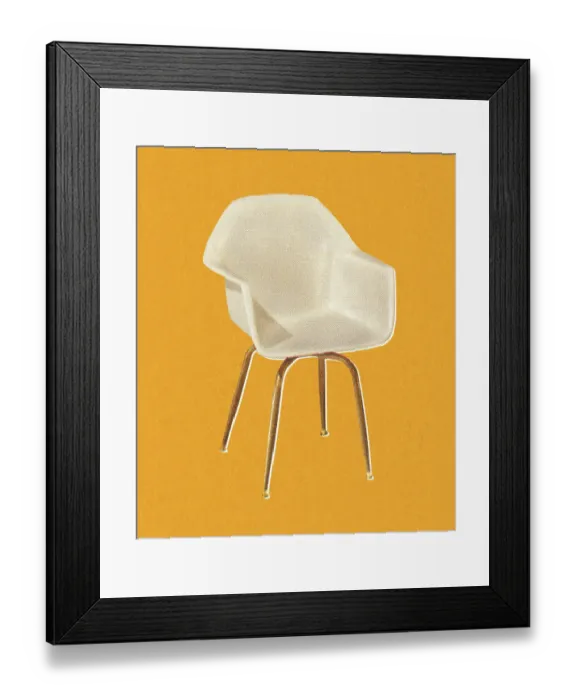 Framed Print : Mid Century Chair Framed Print : Mid Century Chair