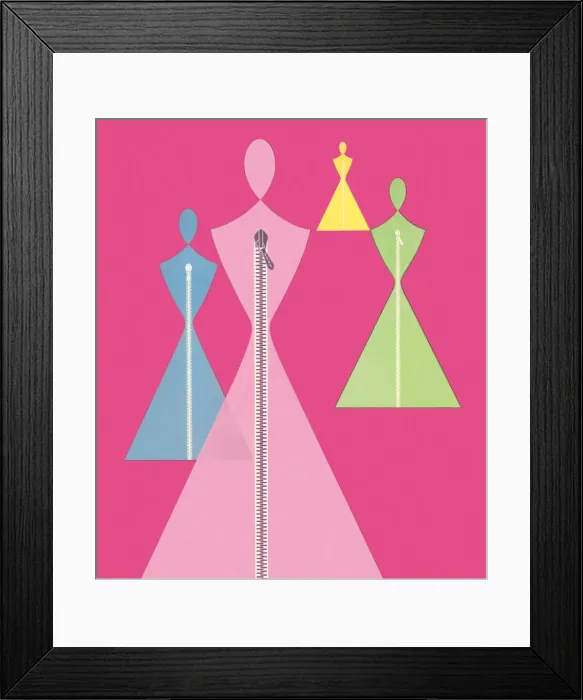 Framed Print : Abstract Female Forms