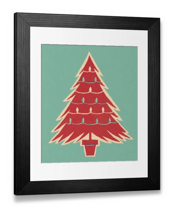 Framed Print : Red Christmas Tree Framed Print : Red Christmas Tree