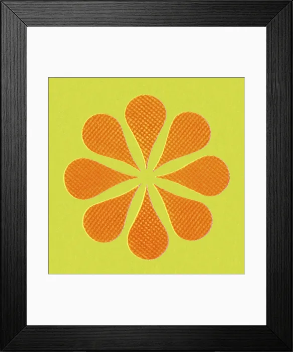 Framed Print : Orange Asterisk Framed Print : Orange Asterisk