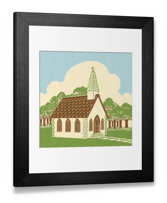 Framed Print : Country Church Framed Print : Country Church
