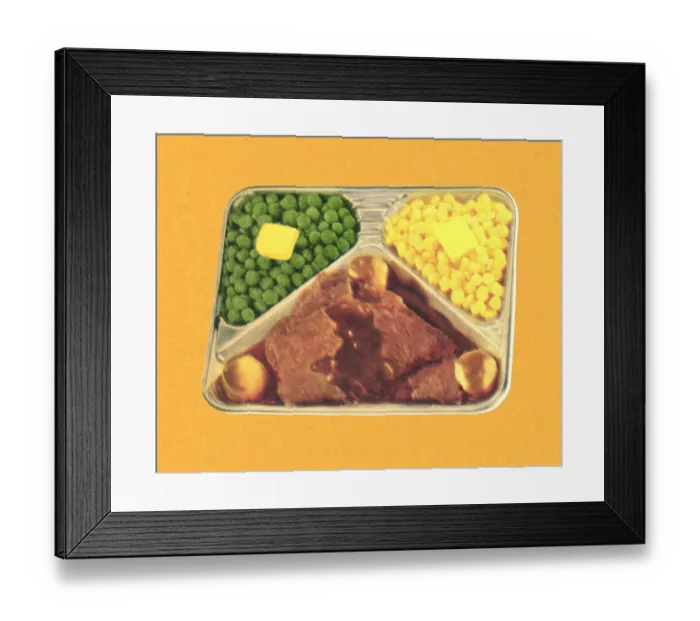 Framed Print : Vintage TV Dinner Framed Print : Vintage TV Dinner