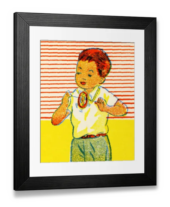 Framed Print : Boy Playing with Toy Framed Print : Boy Playing with Toy