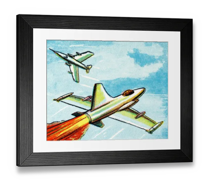 Framed Print : Two Jet Airplanes