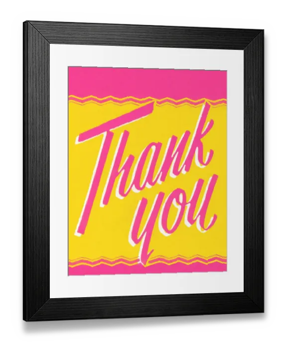 Framed Print : Thank You Framed Print : Thank You