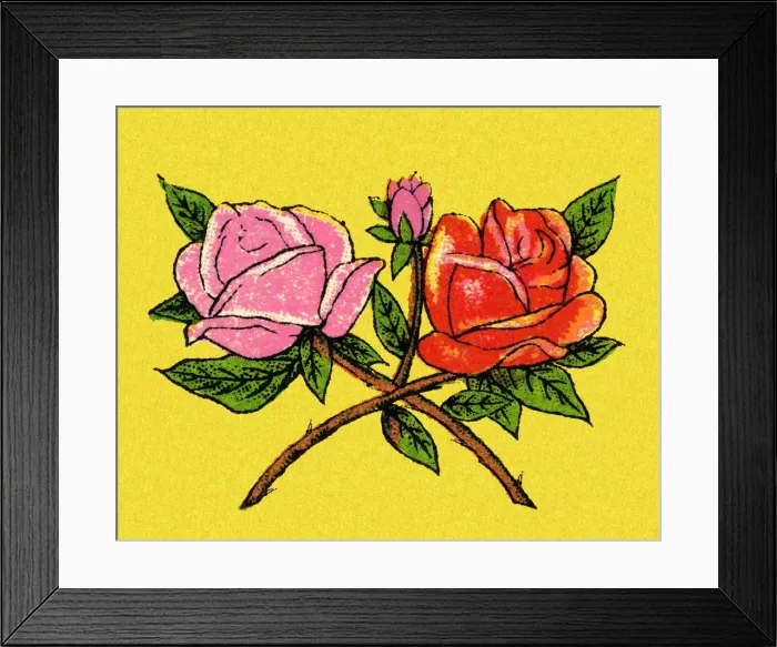 Framed Print : Two Roses Framed Print : Two Roses