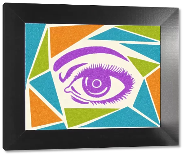 Eye and Abstract Background
