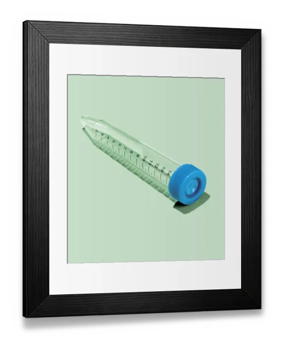 Framed Print : Test Tube