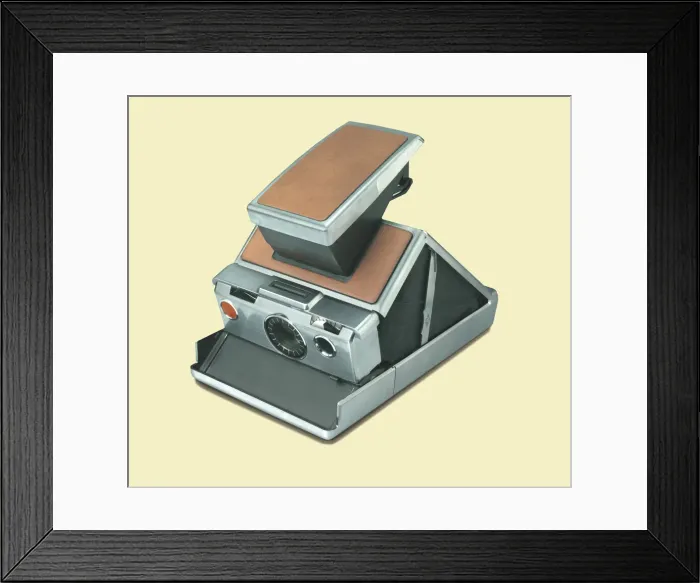 Framed Print : Instant Camera