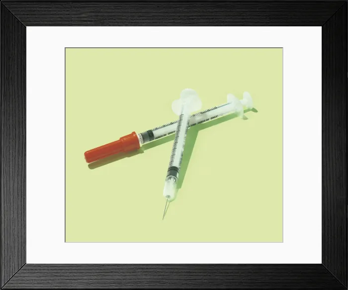 Framed Print : Two Needles