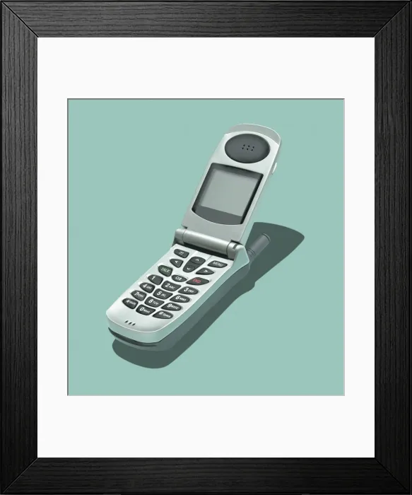Framed Print : Basic Cell Phone
