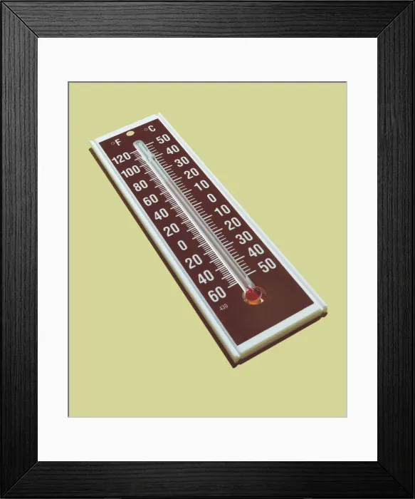 Framed Print : Thermometer
