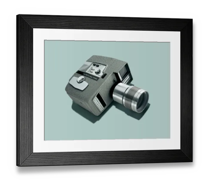 Framed Print : Movie Camera Framed Print : Movie Camera