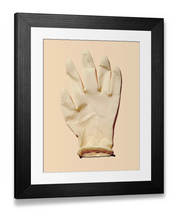 Framed Print : Latex Glove Framed Print : Latex Glove