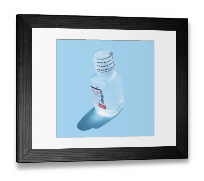 Framed Print : Clear Medicine Bottle Framed Print : Clear Medicine Bottle
