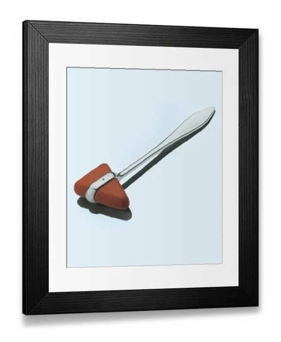 Framed Print : Medical Reflex Hammer Framed Print : Medical Reflex Hammer