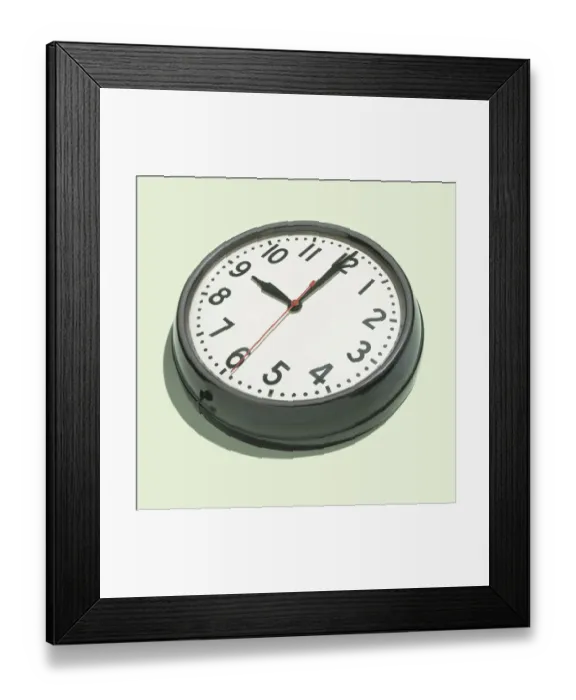 Framed Print : Wall Clock Framed Print : Wall Clock