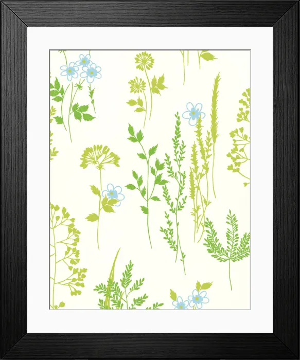 Framed Print : Pattern of Green Plants Framed Print : Pattern of Green Plants
