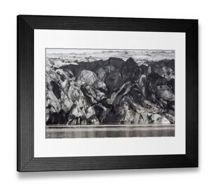 Framed Print : Glacier, Solheimajoekull, Solheimajoekull, glacier tongue of Myrdalsjoekull including volcanic ash Framed Print : Glacier, Solheimajoekull, Solheimajoekull, glacier tongue of Myrdalsjoekull including volcanic ash