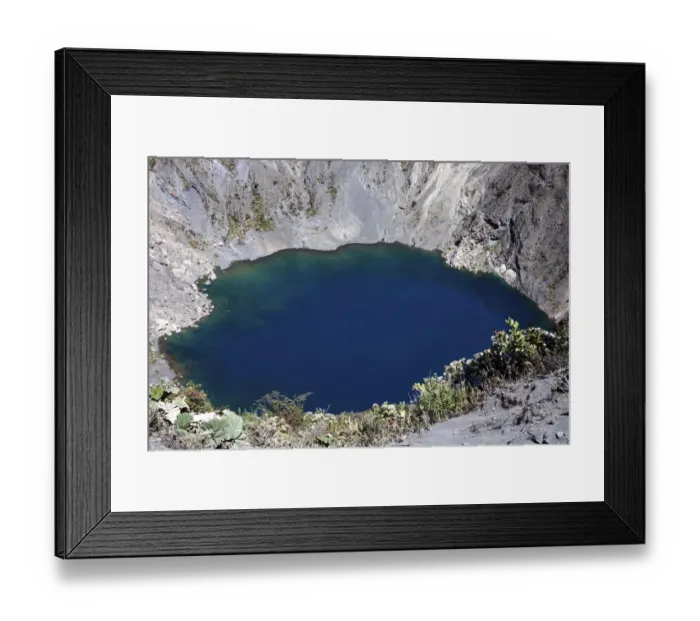 Framed Print : Main crater Irazu Volcano with blue crater lake, Irazu Volcano National Park, Parque Framed Print : Main crater Irazu Volcano with blue crater lake, Irazu Volcano National Park, Parque