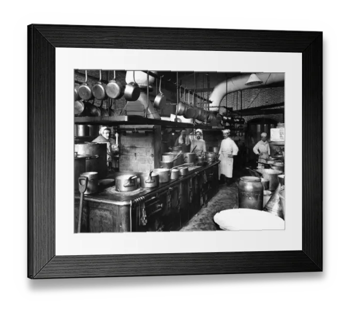 Framed Print : Hotel Kitchen Framed Print : Hotel Kitchen