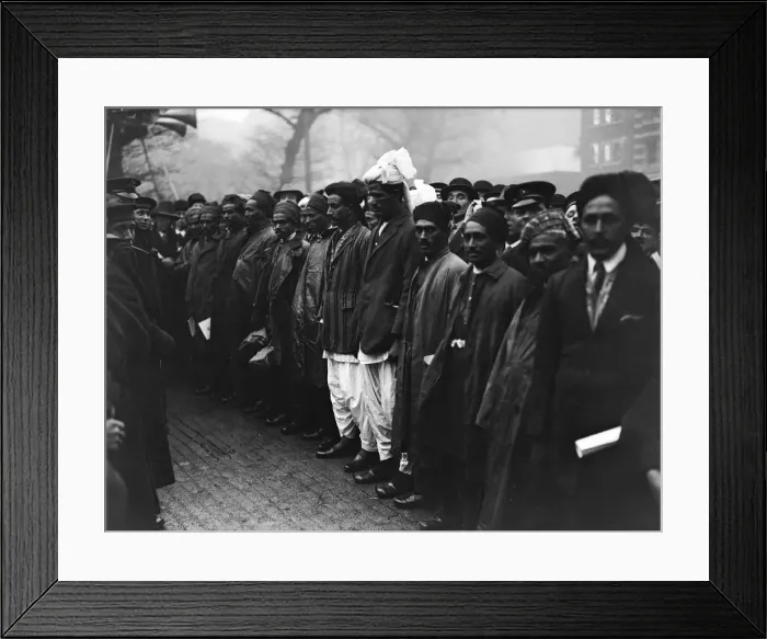 Framed Print : Line Of Lascars Framed Print : Line Of Lascars