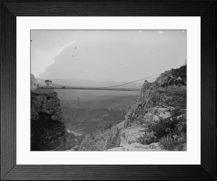 Framed Print : Suspension Bridge Framed Print : Suspension Bridge